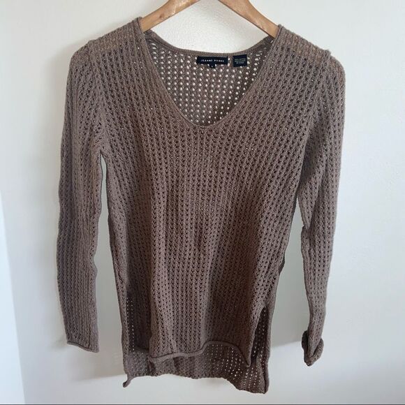 Jeanne Pierre brown sweater - Picture 2 of 8